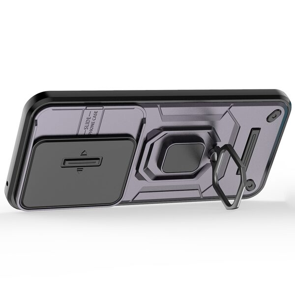 Kickstand και Βάση στήριξης από σκλήρό Premium TPU μωβ