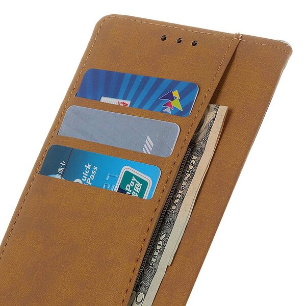 Θήκη Honor 90 Smart 5G Mad Mask Leather Wallet Case με βάση στήριξης, υποδοχές καρτών και μαγνητικό κούμπωμα Flip Wallet από συνθετικό δέρμα μαύρο - Image 4