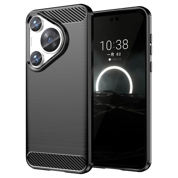 Θήκη Huawei Pura 70 Pro Mad Mask Brushed TPU Carbon Πλάτη μαύρο