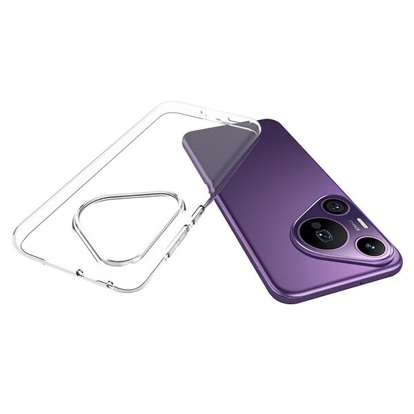 Θήκη Huawei Pura 70 Pro OEM Silicone Sockproof V5 Anti-Slip Transparent Πλάτη TPU - Image 4