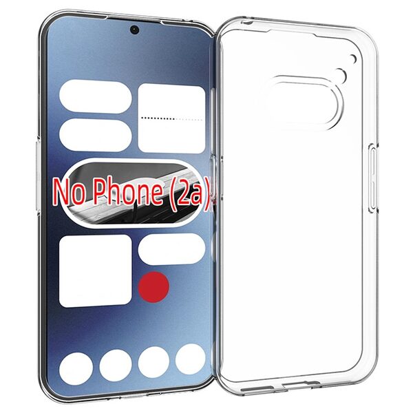 Θήκη Nothing Phone (2a) 5G OEM Silicone Sockproof V5 Anti-Slip Transparent Πλάτη TPU