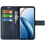 υποδοχές καρτών και μαγνητικό κούμπωμα Flip Wallet από συνθετικό δέρμα μπλε