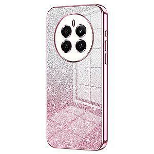 Θήκη Realme 12+ 5G OEM πλάτη με διακριτικό γκλίτερ V2 από αντικραδασμικό Premium TPU ροζ