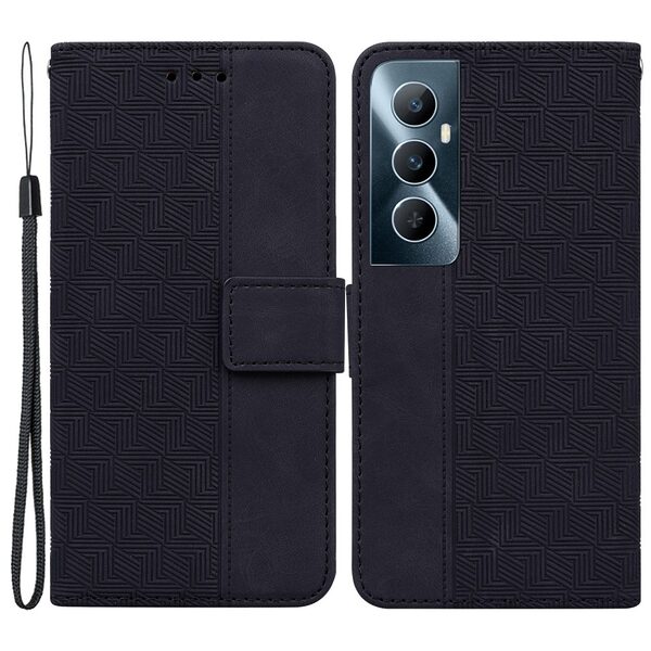 Θήκη Realme C65 Mad Mask Leather Wallet Case Geometry Style με βάση στήριξης