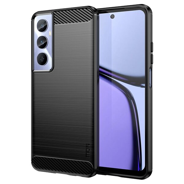 Θήκη Realme C65 MOFI Brushed TPU Carbon Πλάτη μαύρο