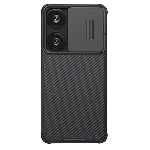 Θήκη Xiaomi Poco F6 5G NiLLkin Camshield Pro Series Πλάτη με προστασία για την κάμερα από σκλήρό Premium TPU μαύρο
