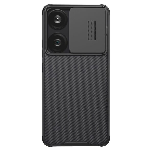 Θήκη Xiaomi Poco F6 5G NiLLkin Camshield Pro Series Πλάτη με προστασία για την κάμερα από σκλήρό Premium TPU μαύρο