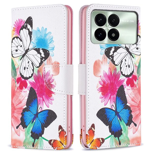 Θήκη Xiaomi Poco F6 Pro 5G OEM Vivid Butterflies με βάση στήριξης