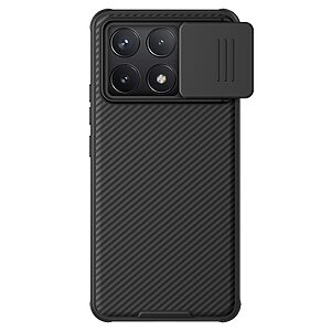 Θήκη Xiaomi Poco F6 Pro 5G NiLLkin Camshield Liquid MagSafe Series Πλάτη με προστασία για την κάμερα από σκλήρό Premium TPU μαύρο
