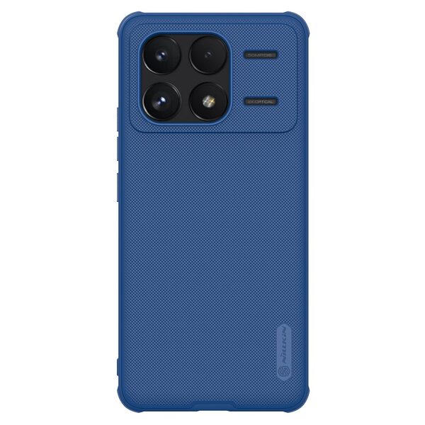 Θήκη Xiaomi Poco F6 Pro 5G NiLLkin Super Frosted Shield Pro Series Πλάτη από Premium σκληρό TPU μπλε