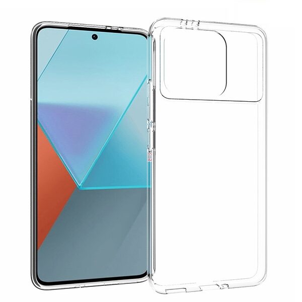 Θήκη Xiaomi Poco F6 Pro 5G OEM Silicone Sockproof V5 Anti-Slip Transparent Πλάτη TPU