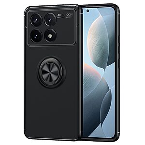 Θήκη Xiaomi Poco F6 Pro 5G OEM Magnetic Ring Kickstand / Μαγνητικό δαχτυλίδι / Βάση στήριξης TPU μαύρο