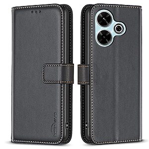 Θήκη Xiaomi Redmi 13 / Poco M6 BINFEN COLOR Leather Wallet series 12 με βάση στήριξης