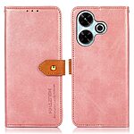 Θήκη Xiaomi Redmi 13 / Poco M6 KHAZNEH Leather Wallet Golden Clasp με βάση στήριξης