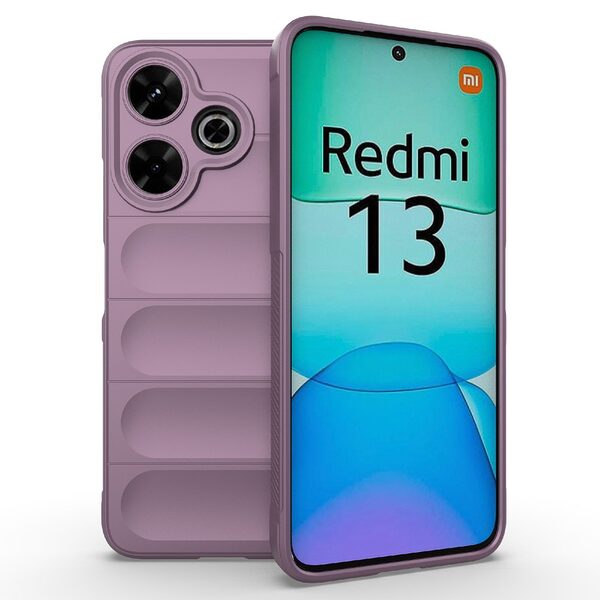 Θήκη Xiaomi Redmi 13 / Poco M6 Mad Mask Rugged Armor από σκληρό Premium TPU μωβ ανοιχτό