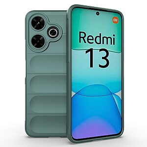 Θήκη Xiaomi Redmi 13 / Poco M6 Mad Mask Rugged Armor από σκληρό Premium TPU πράσινο