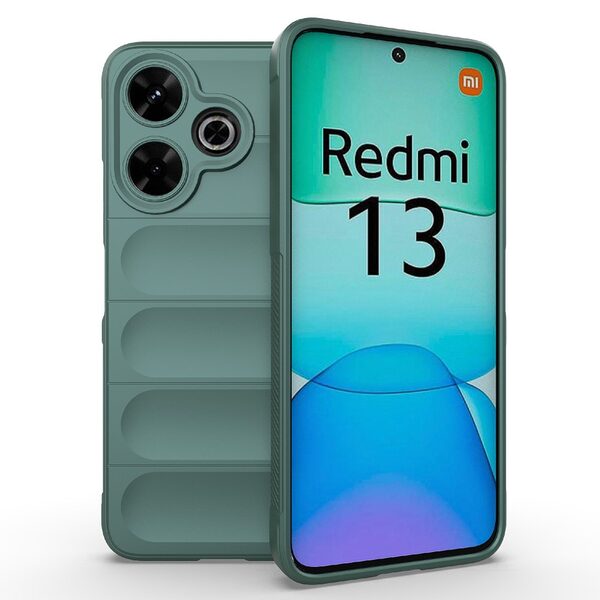 Θήκη Xiaomi Redmi 13 / Poco M6 Mad Mask Rugged Armor από σκληρό Premium TPU πράσινο