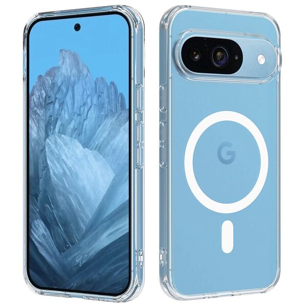 Θήκη Google Pixel 9 5G / Pixel 9 Pro 5G OEM Clear Style Sockproof συμβατό με MagSafe φορτιστή Transparent Πλάτη TPU