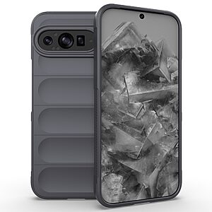 Θήκη Google Pixel 9 Pro XL 5G Mad Mask Rugged Armor από σκληρό Premium TPU γκρι σκούρο