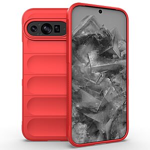 Θήκη Google Pixel 9 Pro XL 5G Mad Mask Rugged Armor από σκληρό Premium TPU κόκκινο