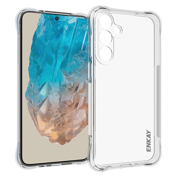 Θήκη Samsung Galaxy M35 5G ENKAY Enkay Silicone Sockproof Anti-Slip Transparent Πλάτη TPU