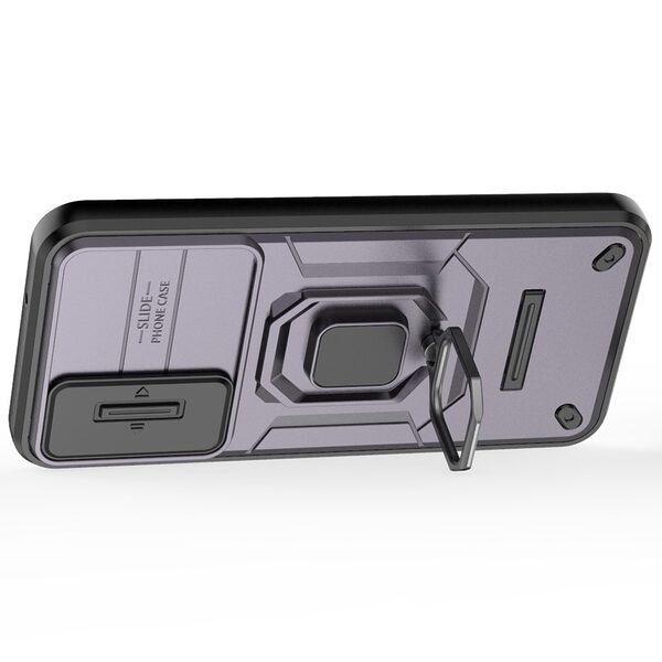 Kickstand και Βάση στήριξης από σκλήρό Premium TPU μωβ