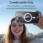 Θήκη iPhone 16 Pro Max ESR Magnetic Ultra Slim Series Silicone Sockproof συμβατή με MagSafe φορτιστή, Transparent Πλάτη TPU - Image 4