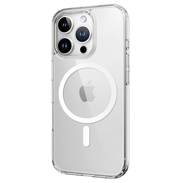 Θήκη iPhone 16 Pro ROCK First Series Silicone Sockproof συμβατό με MagSafe φορτιστή Transparent Πλάτη TPU