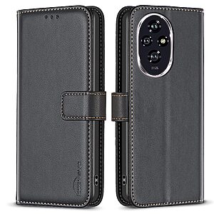 Θήκη Honor 200 5G BINFEN COLOR Leather Wallet series 12 με βάση στήριξης