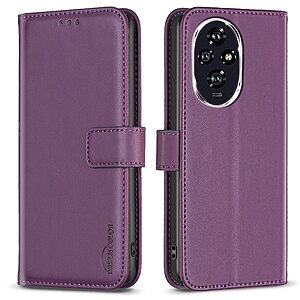 Θήκη Honor 200 5G BINFEN COLOR Leather Wallet series 12 με βάση στήριξης