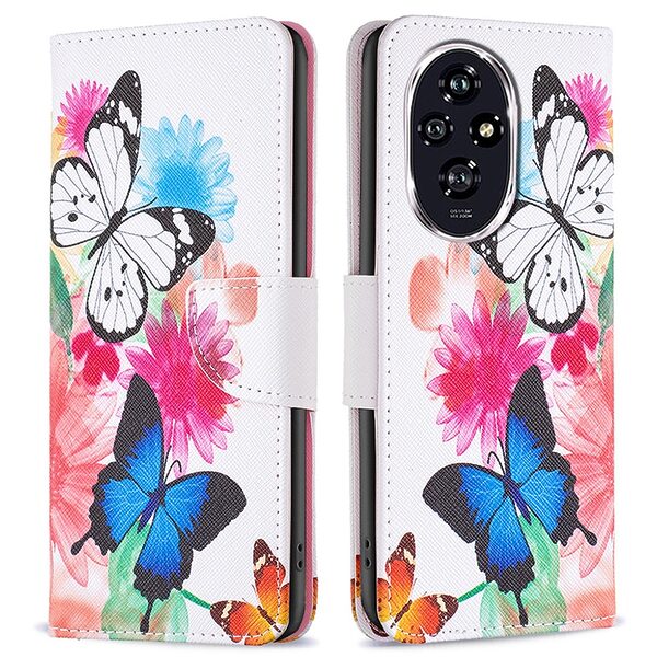 Θήκη Honor 200 5G OEM Vivid Butterflies με βάση στήριξης