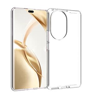 Θήκη Honor 200 Pro 5G OEM Silicone Sockproof V5 Anti-Slip Transparent Πλάτη TPU