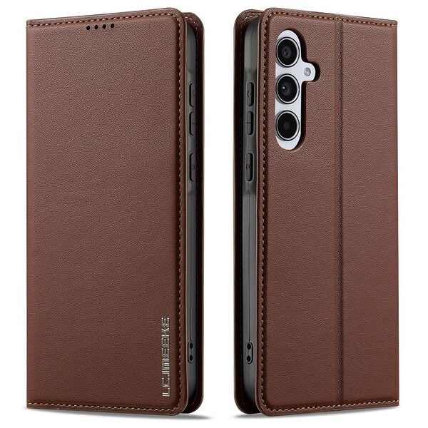 Θήκη Samsung Galaxy S24 FE 5G LC.IMEEKE PU Leather Series V2 με βάση στήριξης