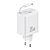USAMS CC233 YC Series Επιτοίχιος Φορτιστής 20W GaN με Type-C Retractable καλώδιο 80cm και θύρα Type-C λευκό