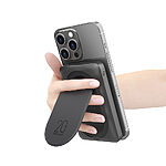 Power Bank Veger W1175 - MagOn Pro - 10000mAh 22.5W 1xUSB A 1xType-C Fast Charge MagSafe & Kickstand - μαύρo