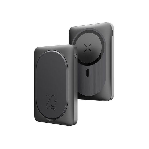 Power Bank Veger W1175 - MagOn Pro - 10000mAh 22.5W 1xUSB A 1xType-C Fast Charge MagSafe & Kickstand - μαύρo