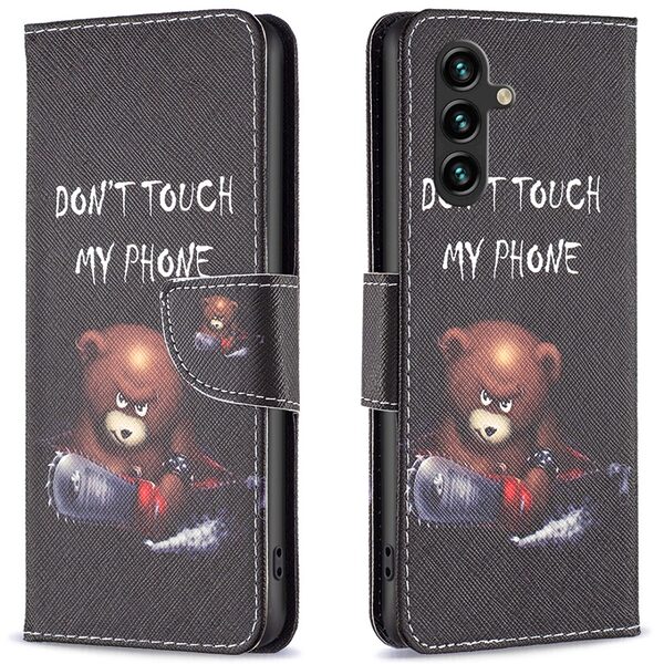 Θήκη Samsung Galaxy A16 4G / A16 5G OEM Angry bear with chainsaw με βάση στήριξης