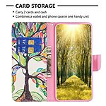 Θήκη Samsung Galaxy A16 4G / A16 5G OEM Colorized Tree με βάση στήριξης, υποδοχές καρτών και μαγνητικό κούμπωμα Flip Wallet από συνθετικό δέρμα και TPU - Image 3