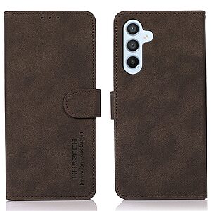 Θήκη Samsung Galaxy A16 4G / A16 5G KHAZNEH Litchi Skin Texture Leather με βάση στήριξης