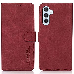 Θήκη Samsung Galaxy A16 4G / A16 5G KHAZNEH Litchi Skin Texture Leather με βάση στήριξης