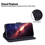 Θήκη Samsung Galaxy A16 4G / A16 5G Mad Mask Leather Wallet Case Geometry Style με βάση στήριξης, υποδοχές καρτών και μαγνητικό κούμπωμα Flip Wallet από συνθετικό δέρμα μαύρο - Image 3