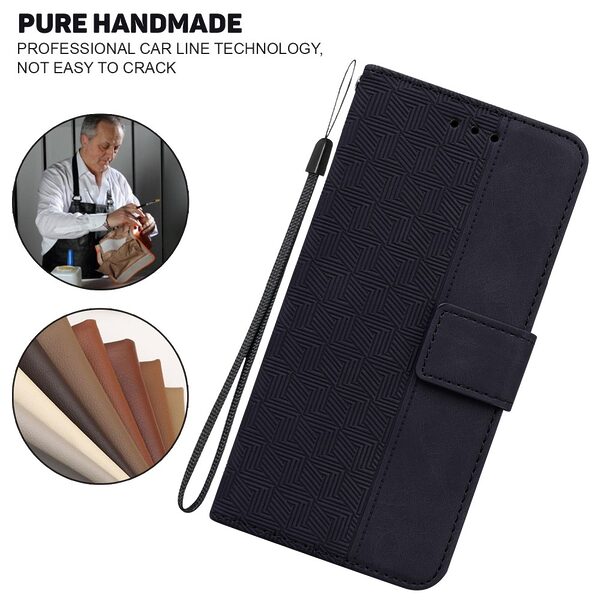 Θήκη Samsung Galaxy A16 4G / A16 5G Mad Mask Leather Wallet Case Geometry Style με βάση στήριξης, υποδοχές καρτών και μαγνητικό κούμπωμα Flip Wallet από συνθετικό δέρμα μαύρο - Image 5