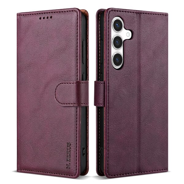 Θήκη Samsung Galaxy A16 4G / A16 5G N.BEKUS Litchi Retro Texture Leather με βάση στήριξης