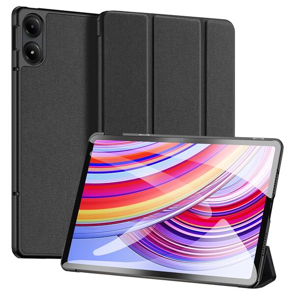 Θήκη Tablet Xiaomi Redmi Pad Pro 12.1" / Pro 5G 12.1" DUX DUCIS Domo Series Tri-Fold με ειδική θέση για πενάκι και ενισχυμένη εσωτερική πλάτη μαύρο