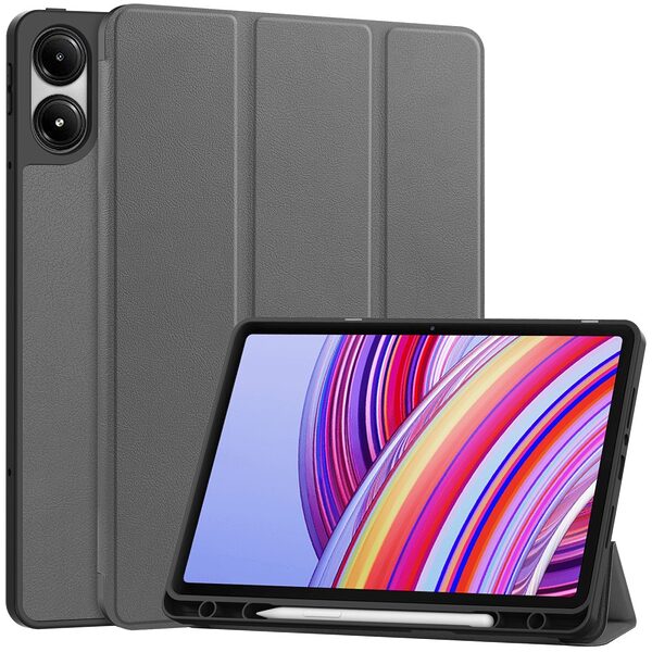 Θήκη Tablet Xiaomi Redmi Pad Pro 12.1" / Pro 5G 12.1" Mad Mask Tri-Fold με ειδική θέση για πενάκι και ενισχυμένη πλάτη γκρι