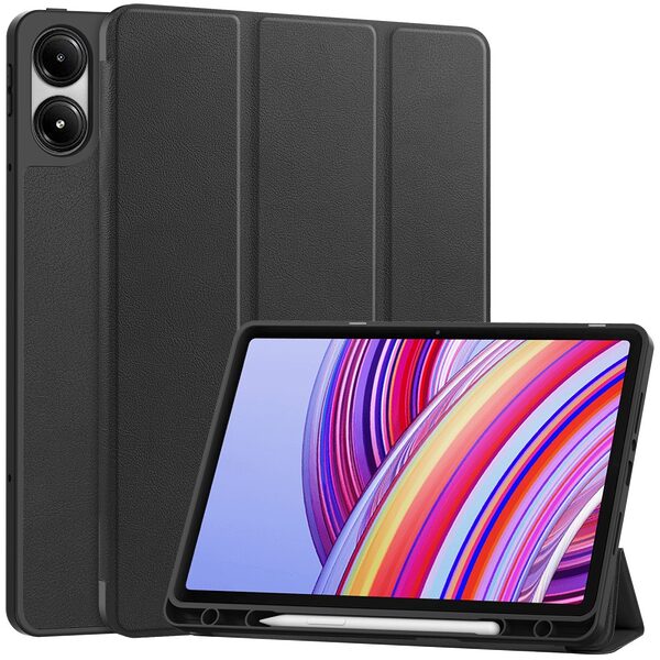 Θήκη Tablet Xiaomi Redmi Pad Pro 12.1" / Pro 5G 12.1" Mad Mask Tri-Fold με ειδική θέση για πενάκι και ενισχυμένη πλάτη μαύρο