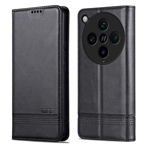 Θήκη Oppo Find X8 Pro 5G AZNS Litchi Retro V4 Texture Leather με βάση στήριξης