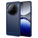 Θήκη Oppo Find X8 Pro 5G Mad Mask Brushed TPU Carbon Πλάτη μπλε