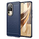 Θήκη Oppo Reno10 5G / Reno10 Pro 5G Mad Mask Brushed TPU Carbon Πλάτη μπλε