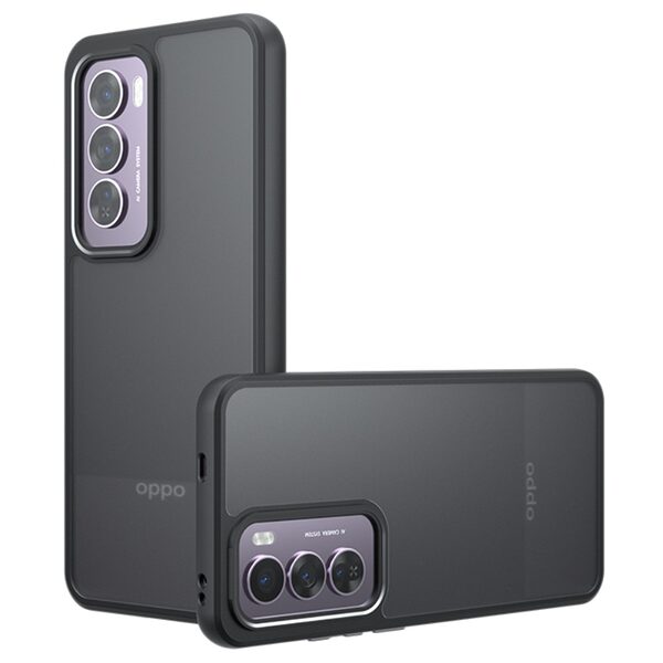 Θήκη Oppo Reno12 Pro 5G BASEUS Skin Sensation Series Case Thin με matte επιφάνεια και ενισχυμένο Lens Protection Πλάτη TPU μαύρο